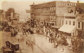 Photo from 1867 during the cornerstone celebration 
